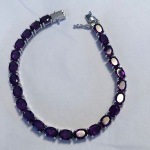 Amethyst purple Tennis bracelet for February birthstone